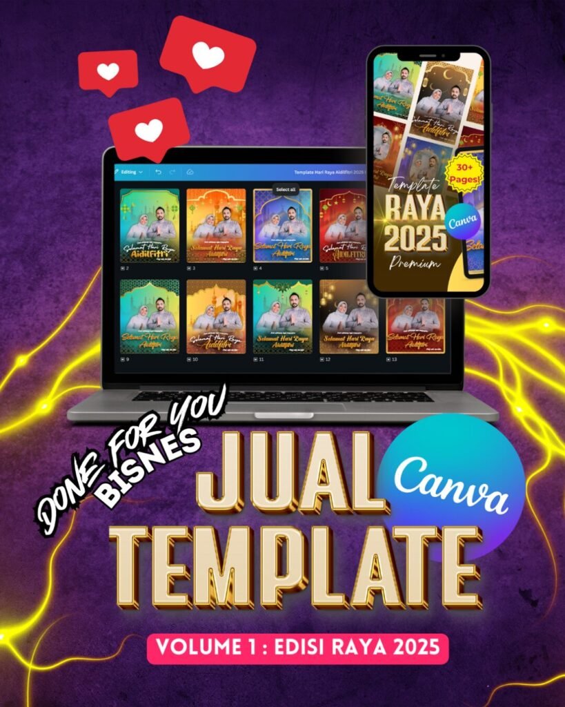 Hero Image - DFY Jual Template Canva Raya